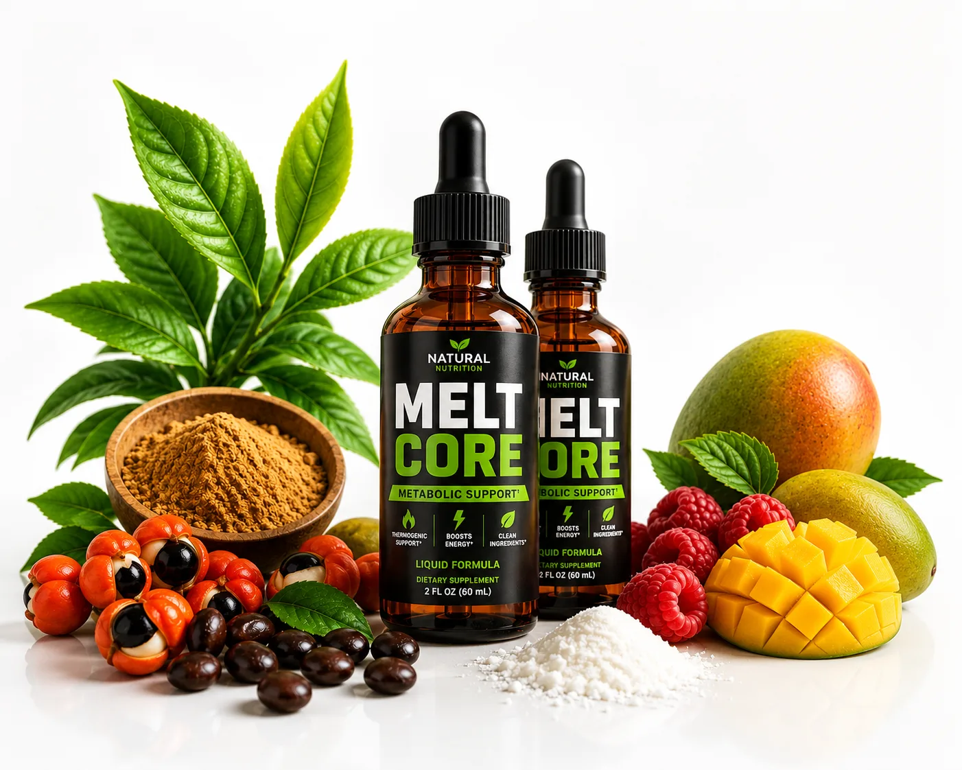 MeltCore liquid dietary supplement for weight management, appetite control, metabolic wellness and everyday energy